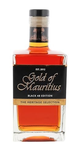 Gold of Mauritius I Rum Black 48 Edition I 700 ml Flasche I 48% Volume I Premium Rum aus Mauritius von Gold of Mauritius