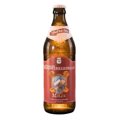 Maler Goldacher Handwerkerhelles Bier 12x0,5l Geschenk Originell Bayern von Goldacher Handwerkerhelles