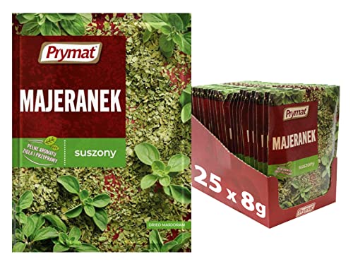 Prymat Majoran, getrockneter Majoran, aromatische Gewürze, getrocknete Kräuter, 8 g, 25 Stück von Prymat