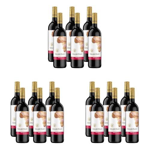 Golden Kaan Shiraz – Der trockene, körperreiche Rotwein des Qualitätsweingutes aus Südafrika (6 x 0,75l) (Packung mit 3) von Golden Kaan