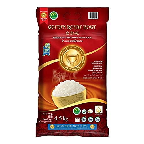 Jasmin Duft Reis - Premium Thai Hom Mali Rice - Golden Royal Bowl 4,5kg von Golden Royal Bowl