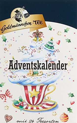 Adventskalender Stern mit Goldmännchen-Tee, 1er Pack (1 x 50 g) von Goldmännchen Tee