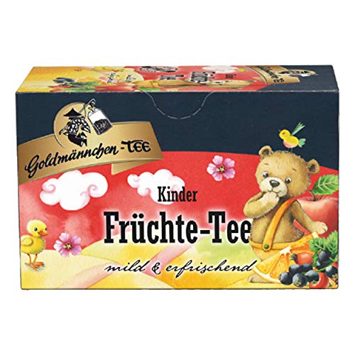 Goldmännchen Kinder Früchtetee, 20 einzeln versiegelte Teebeutel von Goldmännchen Tee