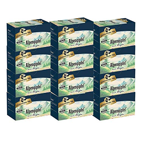 Goldmännchen-TEE Alpengipfel mit griechischem Bergtee 12er Pack von Goldmännchen Tee