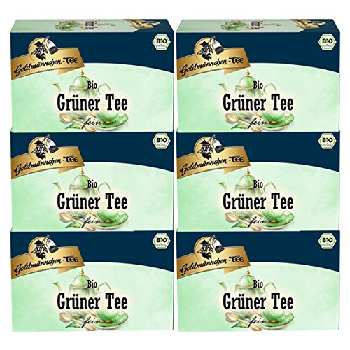 Goldmännchen-TEE Bio Grüner Tee, 20er, 6er Pack von Goldmännchen Tee