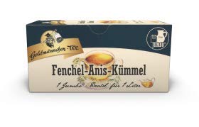 Goldmännchen-TEE JUMBO Fenchel-Anis-Kümmel, 3er Pack von Goldmännchen Tee