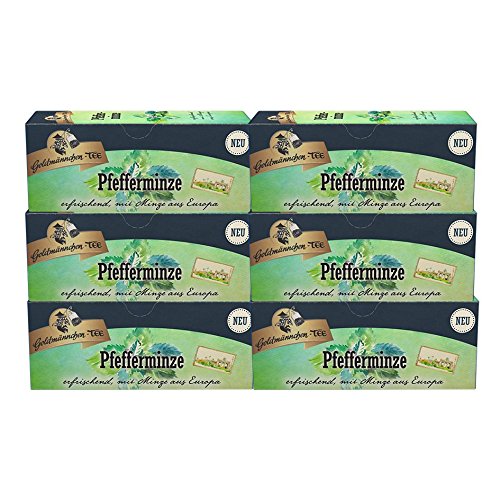 Goldmännchen-TEE Pfefferminze, 25er Beutel, 6er Pack von Goldmännchen Tee