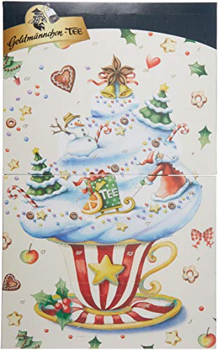 Goldmännchen Tee Buch_Adventskalender, 1er Pack (1 x 50.15 g) von Goldmännchen Tee