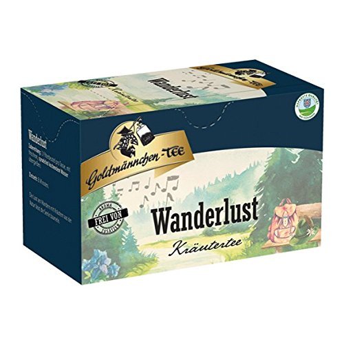 Goldmännchen Tee Wanderlust, 20 einzeln versiegelte Teebeutel, 6er Pack (6x 30 g) von Goldmännchen Tee