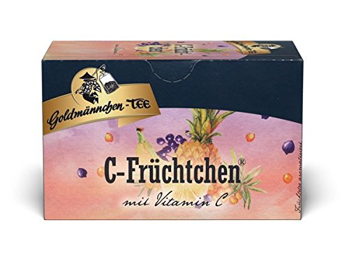 Goldmännchen Tee C-Früchtchen, Früchtetee, 20 einzeln versiegelte Teebeutel von Goldmännchen Tee