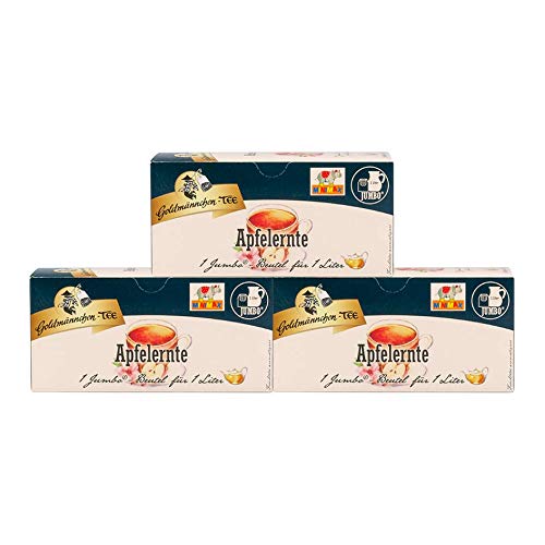 Goldmännchen-Tee Jumbo Apfelernte, 3er Pack von Goldmännchen Tee