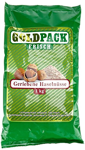 Goldpack Frisch Geriebene Haselnüsse, 1er Pack (1 x 1 kg) von Goldpack Frisch