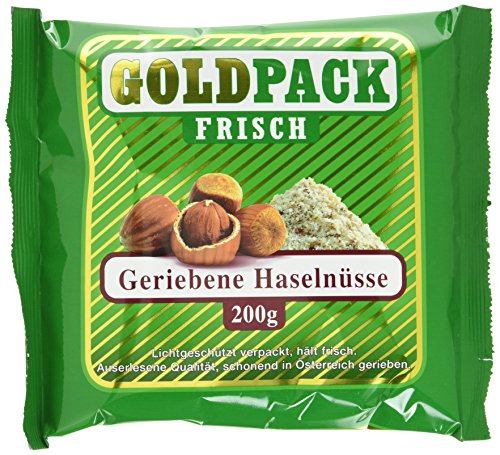 Goldpack Frisch geriebene Haselnusskerne, 10er Pack (10 x 200 g) von Goldpack Frisch