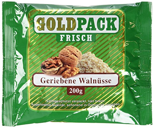 Goldpack Frisch geriebene Walnusskerne, 10er Pack (10 x 200 g) von Goldpack Frisch