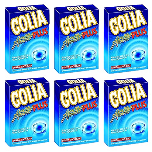 6x Perfetti Golia Activ Plus Süßigkeiten frisch Geschmack Bonbon Lollies 46g von GOLIA