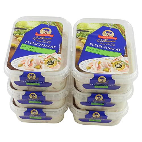 GOLßENER Fleischsalat mit Gurke 6er Set (6 Packungen à 200 g) von Golßener