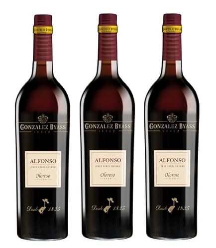 3x 0,75l - González Byass - Alfonso - Oloroso - Jerez-Xérès-Sherry D.O.P. - Spanien - Sherry trocken von González Byass