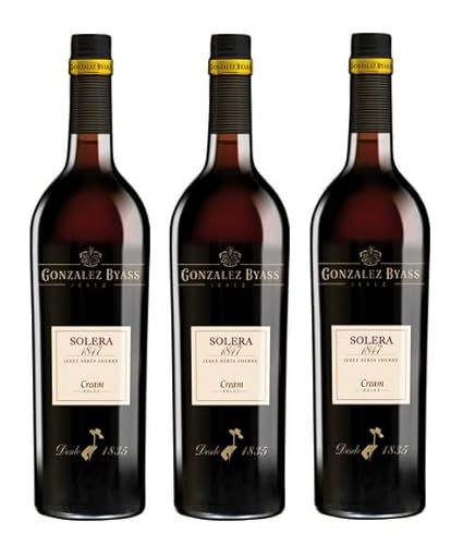 3x 0,75l - González Byass - Solera 1847 - Cream - Jerez-Xérès-Sherry D.O.P. - Spanien - Sherry süß von González Byass