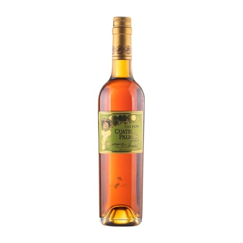 González Byass Amontillado Cuatro Palmas Palomino Fino Jerez-Xérès-Sherry Medium Flasche 50 cl Verstärkter Wein von González Byass