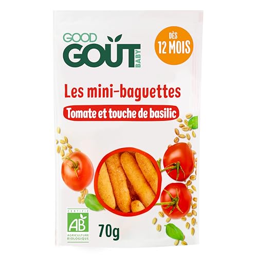 Bio Mini-Baguettes mit Tomaten, 70 g von Good Goût