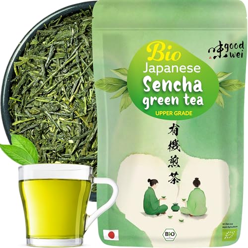 Goodwei Sencha Grüner Tee Bio aus Japan - authentischer Upper Grade Sencha, 250g von Goodwei