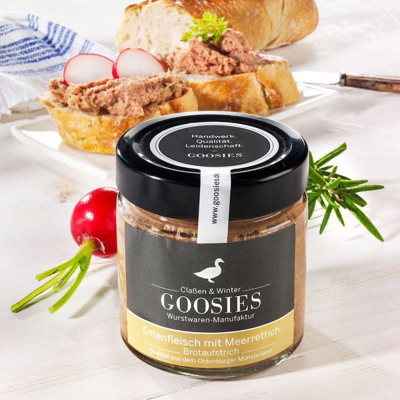 Goosies Entenfleisch mit Meerrettich von Goosies