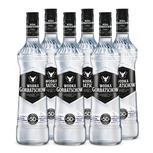 6x Wodka Gorbatschow 50% vol 0,7l- Eiskalt, glasklar und absolut rein von Gorbatschow