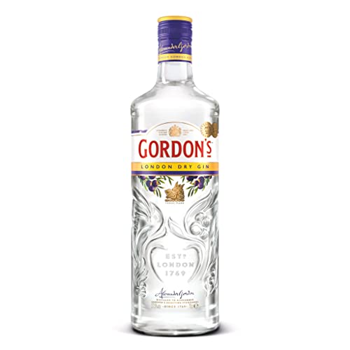 Gordon's London Dry Gin | Premium destilliert | Ausgezeichnet & aromatisiert | mit Zitrusfrische | handgefertigt auf englischem Boden | 37,5% vol | 700 ml Einzelflasche | (Packung mit 6) von Gordon's