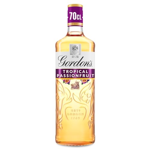 Gordon's Tropical Passionfruit Gin | Premium destilliert | Erfrischend köstlich | mit Passionsfruchtgeschmack | Empfohlenes Geschenk für die Abende mit Freunden | 37,5% vol | 700 ml Einzelflasche | von Gordon's