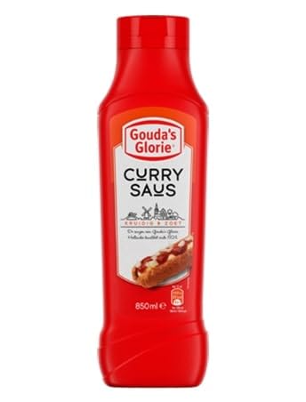 Gouda´s Glorie Curry Sauce - 1x 850ml - Originalrezept nach Holländischer Art, aus Curry und Tomate, zu Currywurst, Frikandel, Pommes, als Würze, zu Pizza und Pasta, warm und kalt genießbar von Gouda´s Glorie