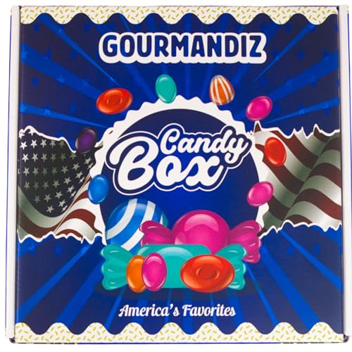 Amerikanische Süßigkeiten Box - Süßigkeiten Box mit sauren und explosiven Bonbons – Ausgewählte, ultrazuckrige und außergewöhnliche Leckereien (Zingy box) von Gourmandiz