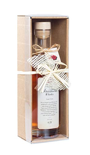 PPK09-13 Gourmet Berner - Präsentkarton Schwäbischer Single Grain Whisky 12 Jahre, 0,5l, incl. Klarsichtdeckel, ORIGINAL-PREIS 52,70 € von Gourmet Berner