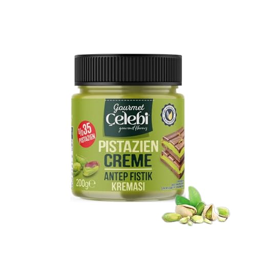 Gourmet Celebi - PREMIUM STREICHBARE PISTAZIENCREME – Dubai Schokoladencreme | Reichhaltiger Pistaziengeschmack | Ideal als Brotaufstrich oder für Desserts von Gourmet Çelebi