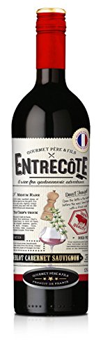 ENTRECOTE Steak Wein Rotwein Merlot Cabernet Sauvignon Syrah 6 x 0,75L von Gourmet Pére & Fils