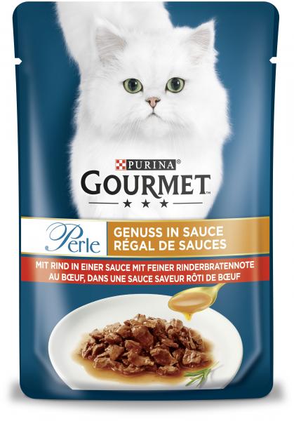 GOURMET Perle Genuss in Sauce mit Rind in einer Sauce mit feiner Rinderbratennote von Gourmet