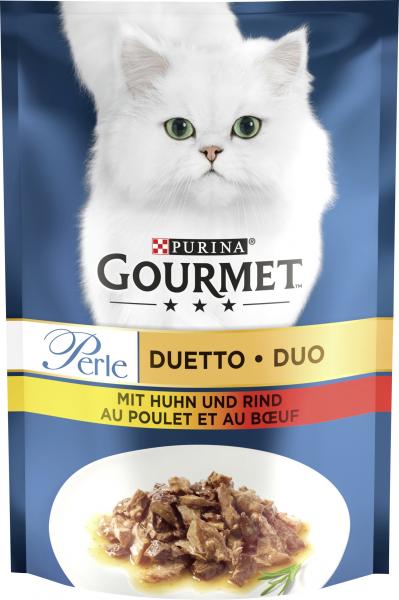 Purina Gourmet Perle mit Huhn und Rind von Gourmet