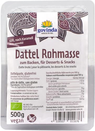 Dattelpaste 18 x 500 gr von Govinda