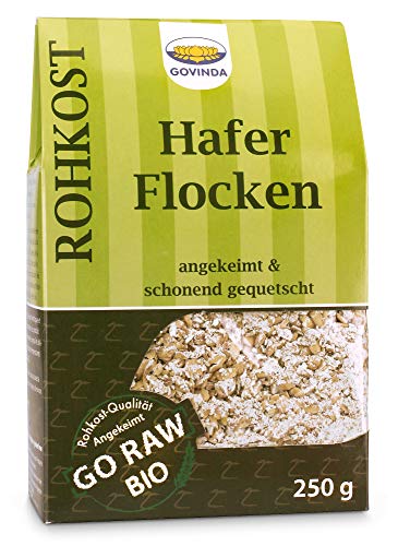 angekeimte Haferflocken 1 x 250 gr von Govinda