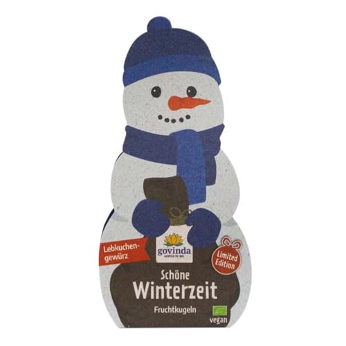 Govinda Bodo Schneemann Fruchtkugeln, Schöne Winterzeit, 60g von Govinda