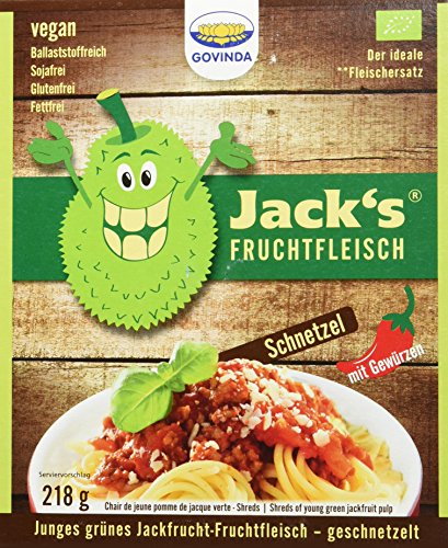 Govinda Jackfrucht-Fruchtfleisch geschnetzelt, 3er Pack (3 x 205 g) von Govinda