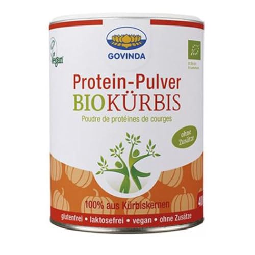 Govinda Kürbiskern Protein-Pulver gluten- und laktosefrei, vegan, 1er Pack (1 x 400 g) von Govinda