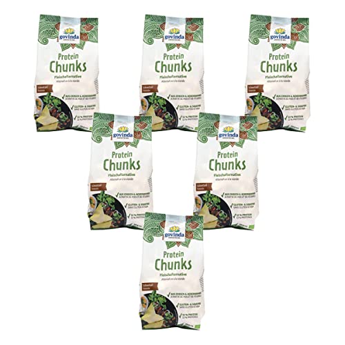 Govinda - Protein Chunks Schnetzel bio - 125 g - 6er Pack von Govinda