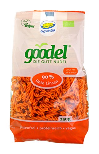 Govinda Spirelli "Goodel" aus roten Linsen & Leinsaat (250 g) - Bio von Govinda