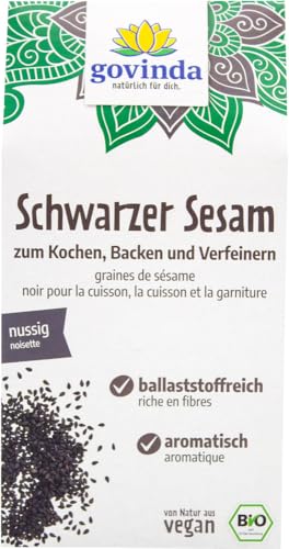 Schwarzer Sesam 12 x 200 gr von Govinda