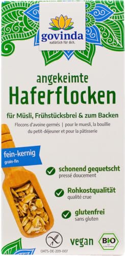 angekeimte Haferflocken 2 x 250 gr von Govinda