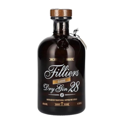 Gin Gin Filliers Classic Dry Gin 28 Medium Flasche 50 cl von Graanstokerij Filliers