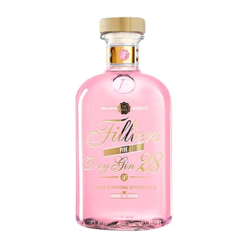 Gin Gin Filliers Pink Dry Gin 28 Medium Flasche 50 cl von Graanstokerij Filliers