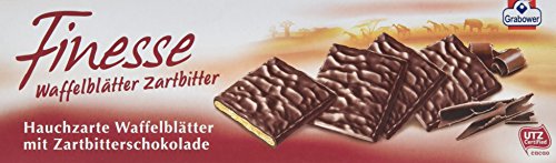 Finesse Waffelblättchen Zartbitter, 20er Pack (20 x 100 g) von Grabower