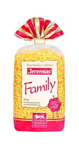 Jeremias Gabelspaghetti, Family Frischei-Nudeln, 4er Pack (4 x 500 g Beutel) von Grace nnvg