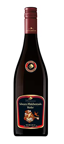 Schwalbenwein Schwarze Mädchentraube Merlot 0,75l (Packung mit 6) von Grace nnvg